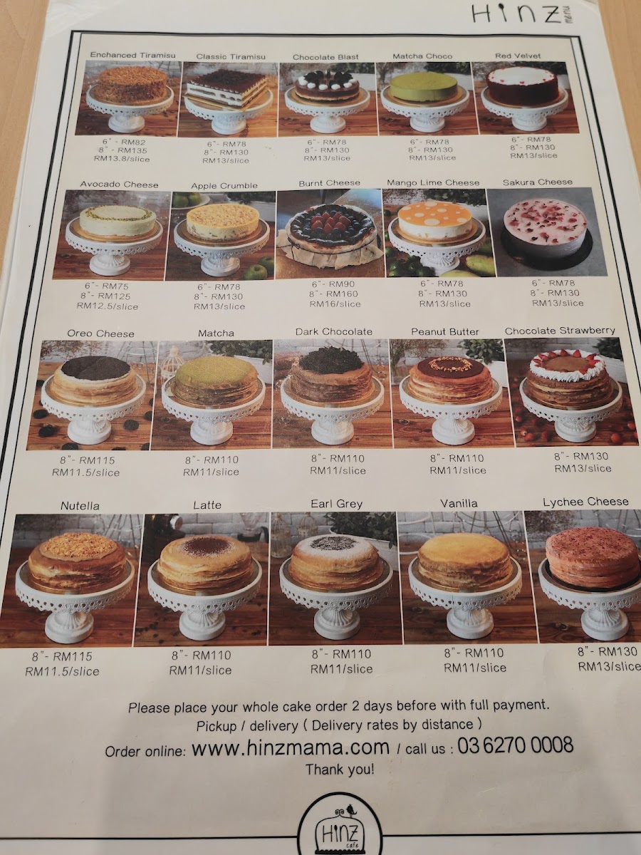 Hinz Cafe Photo Menu 9