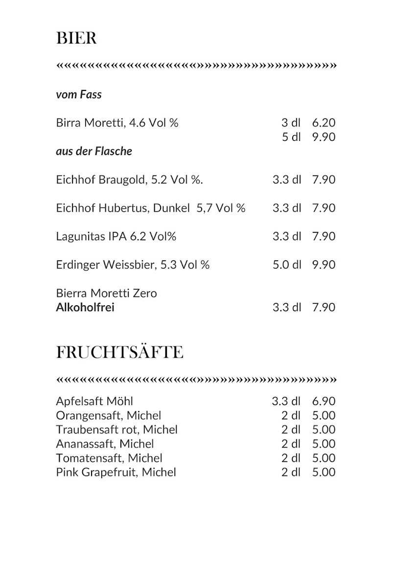 Zunfthaus zur Zimmerleuten Photo Menu 9