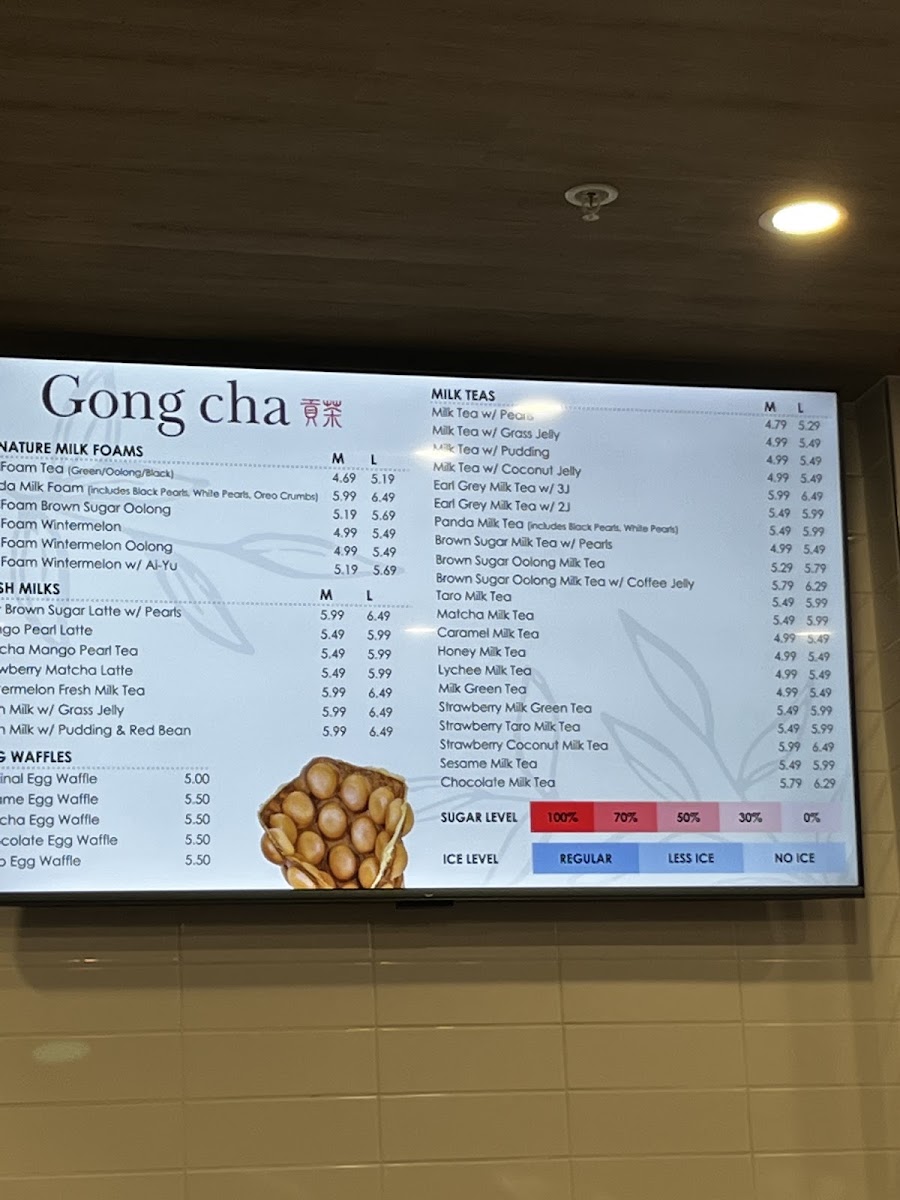 Gong Cha Shawnessy - Bubble Tea Photo Menu 4