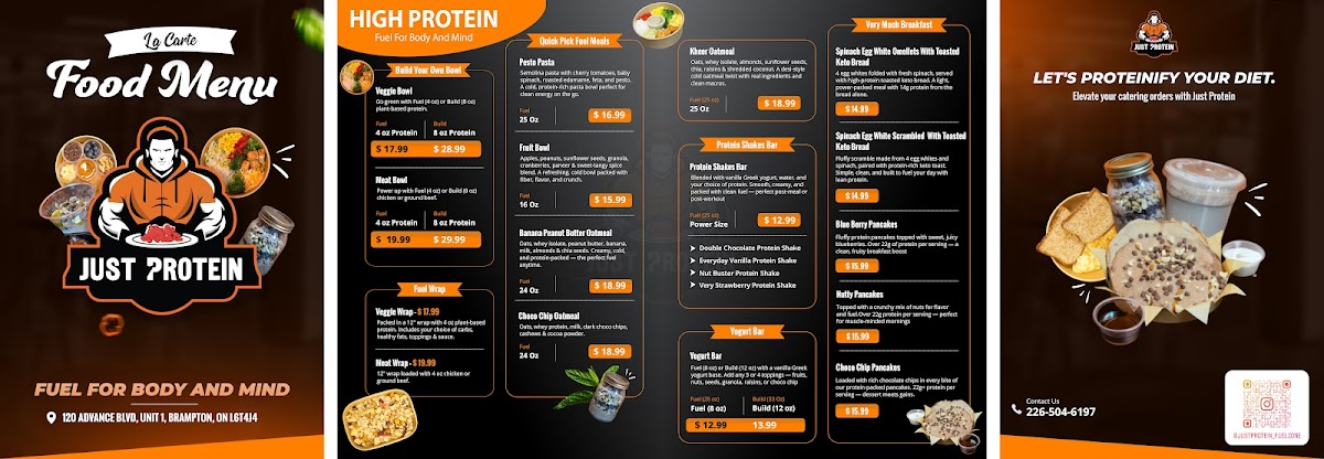 Just Protein Photo Menu 1