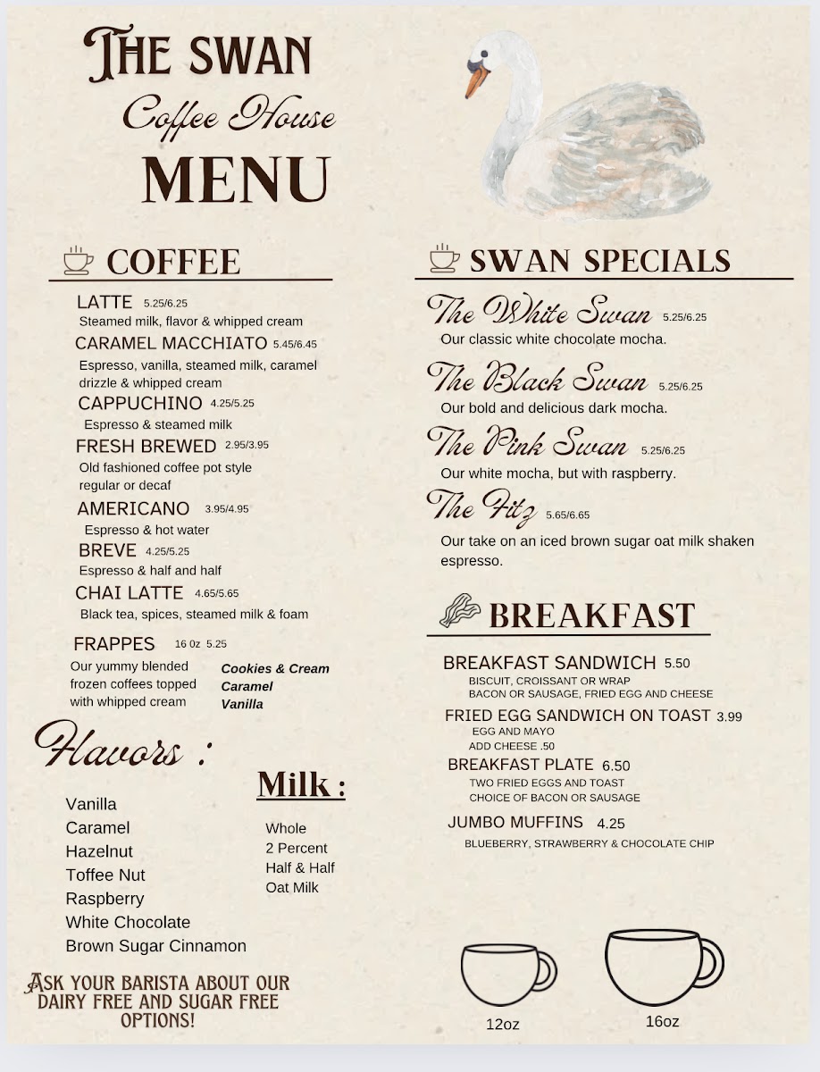The Swanhouse Bakery and Cafe Photo Menu 2