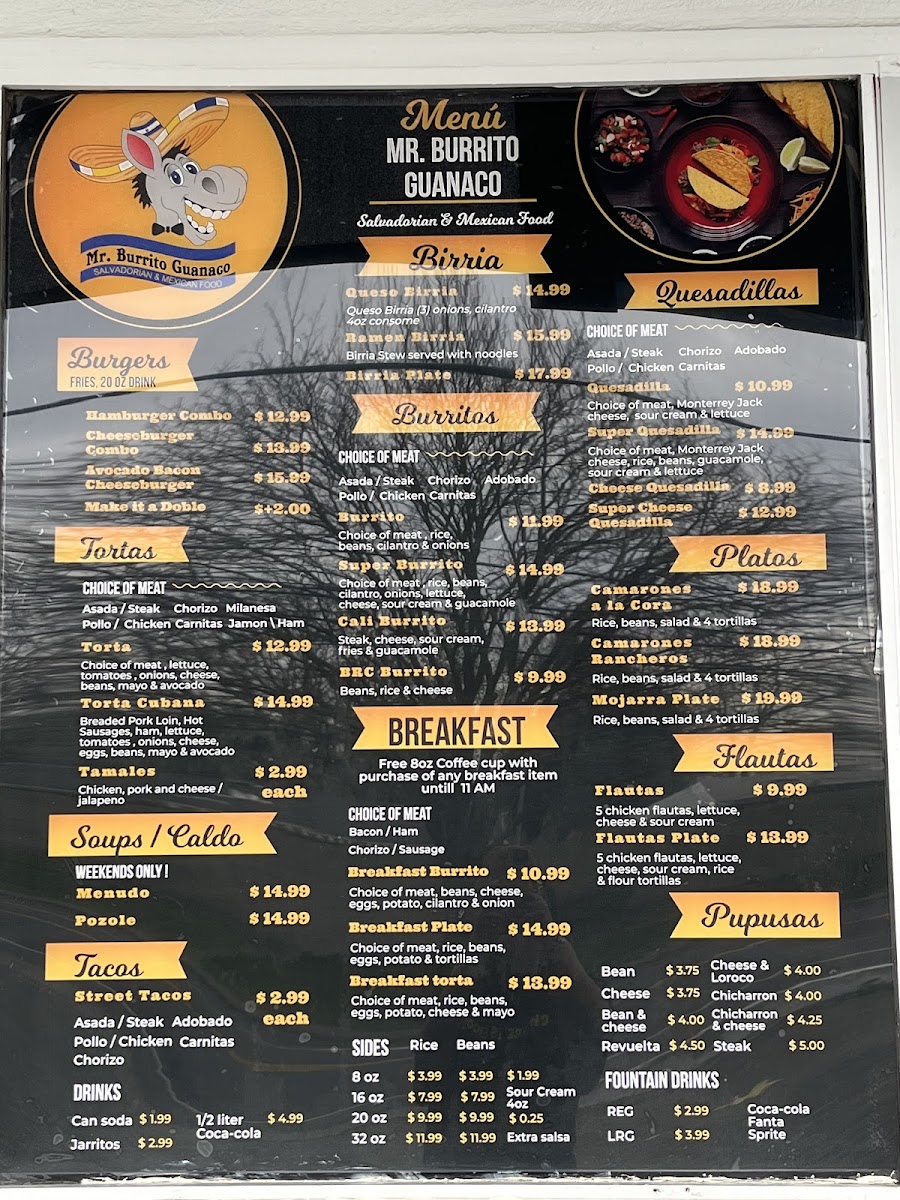 Mr. Burrito Photo Menu 2