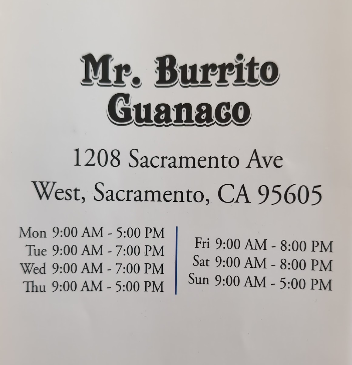Mr. Burrito Photo Menu 7