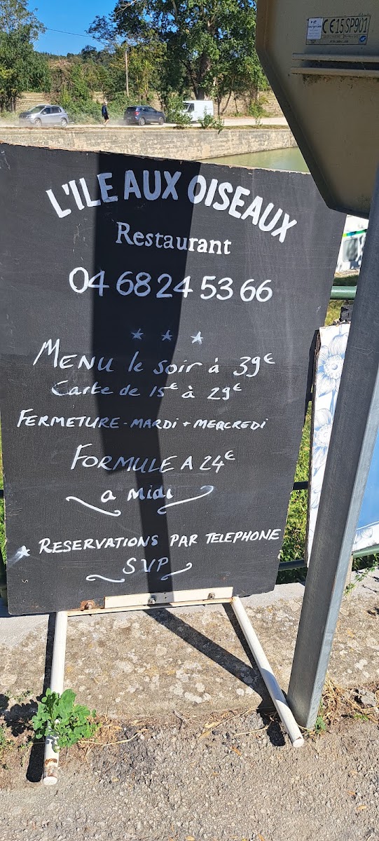 Restaurant L'Île aux Oiseaux Photo Menu 10