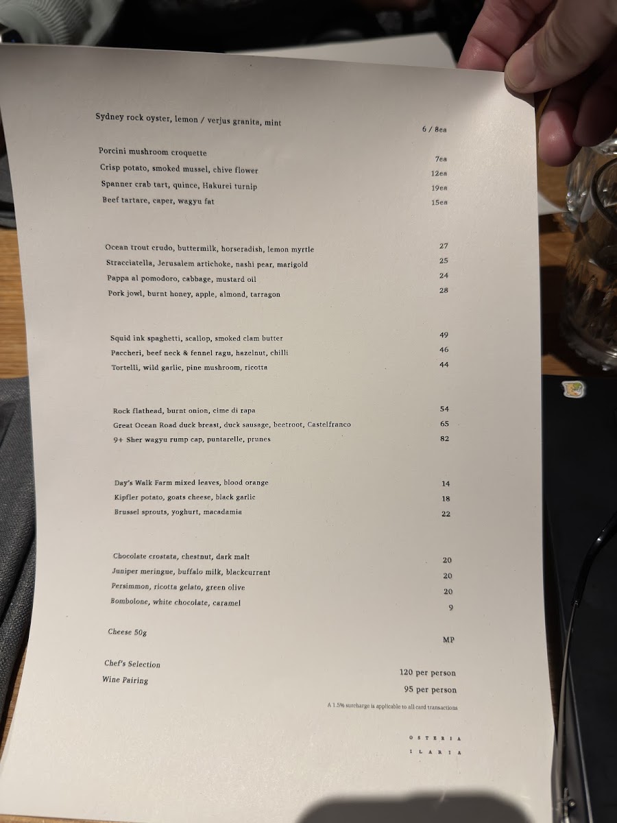 Osteria Ilaria Photo Menu 4