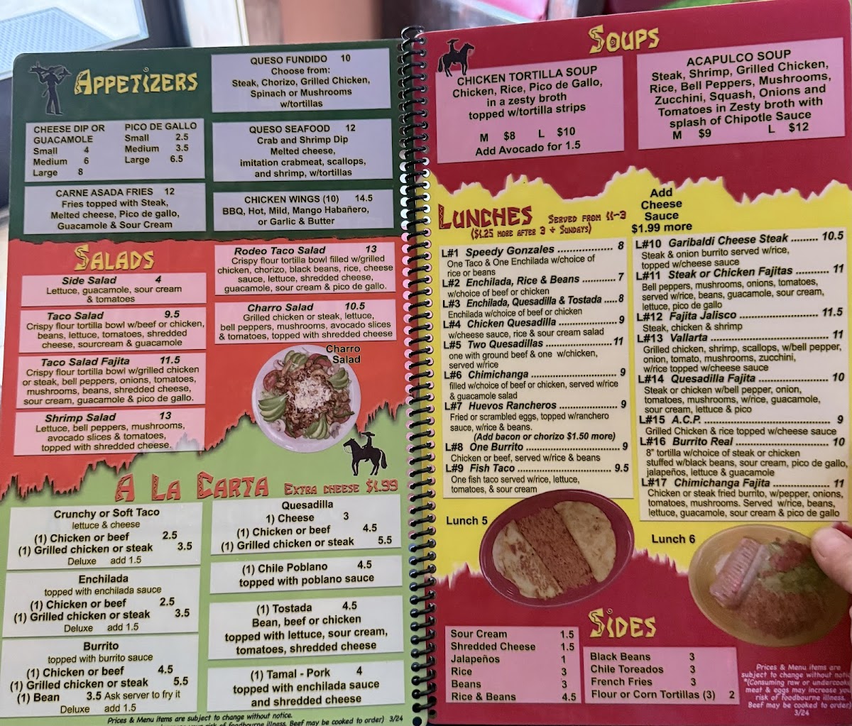 El Charro Mexican Grill Photo Menu 1