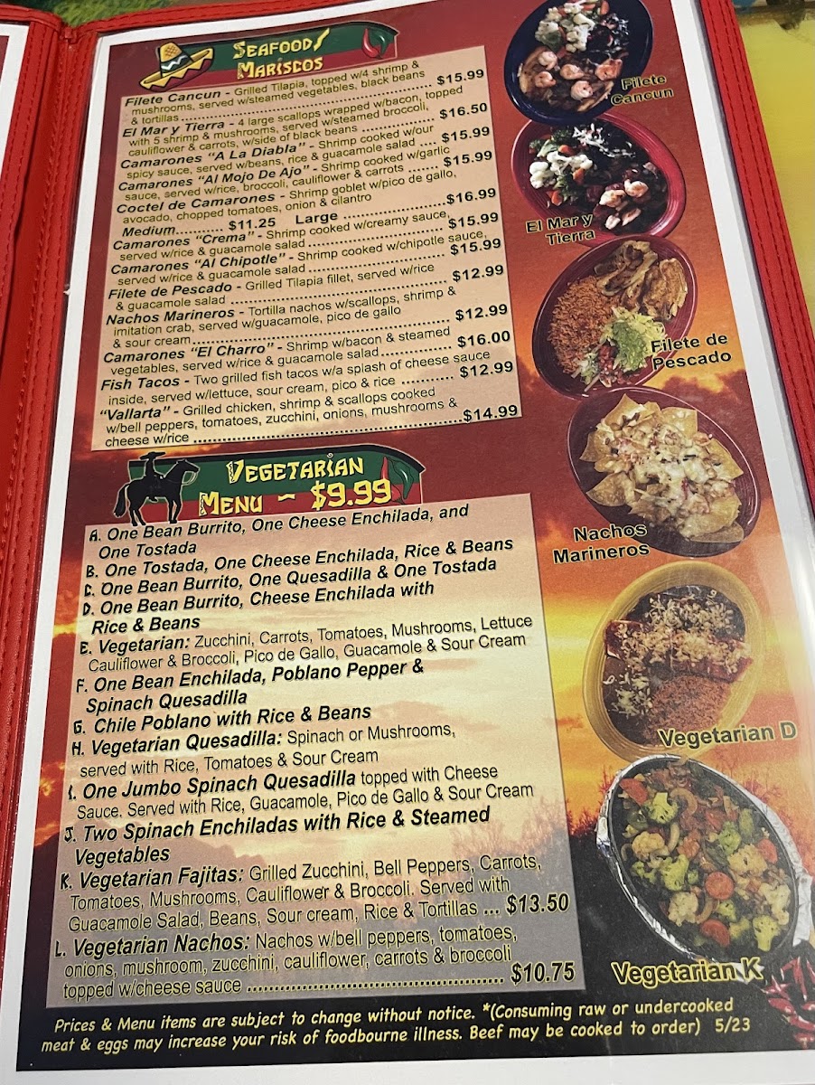 El Charro Mexican Grill Photo Menu 2