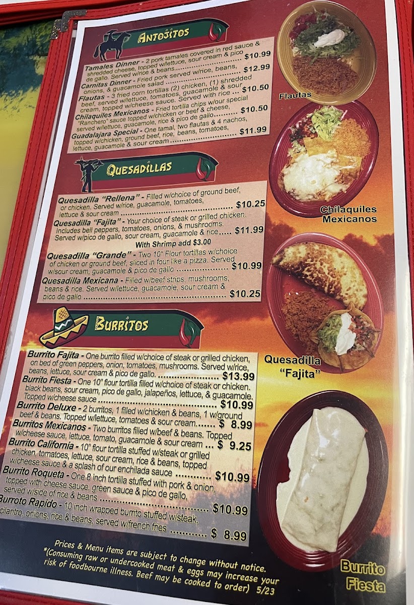 El Charro Mexican Grill Photo Menu 9