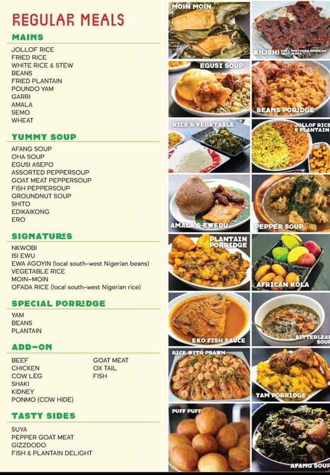 NB Restaurant Photo Menu 1