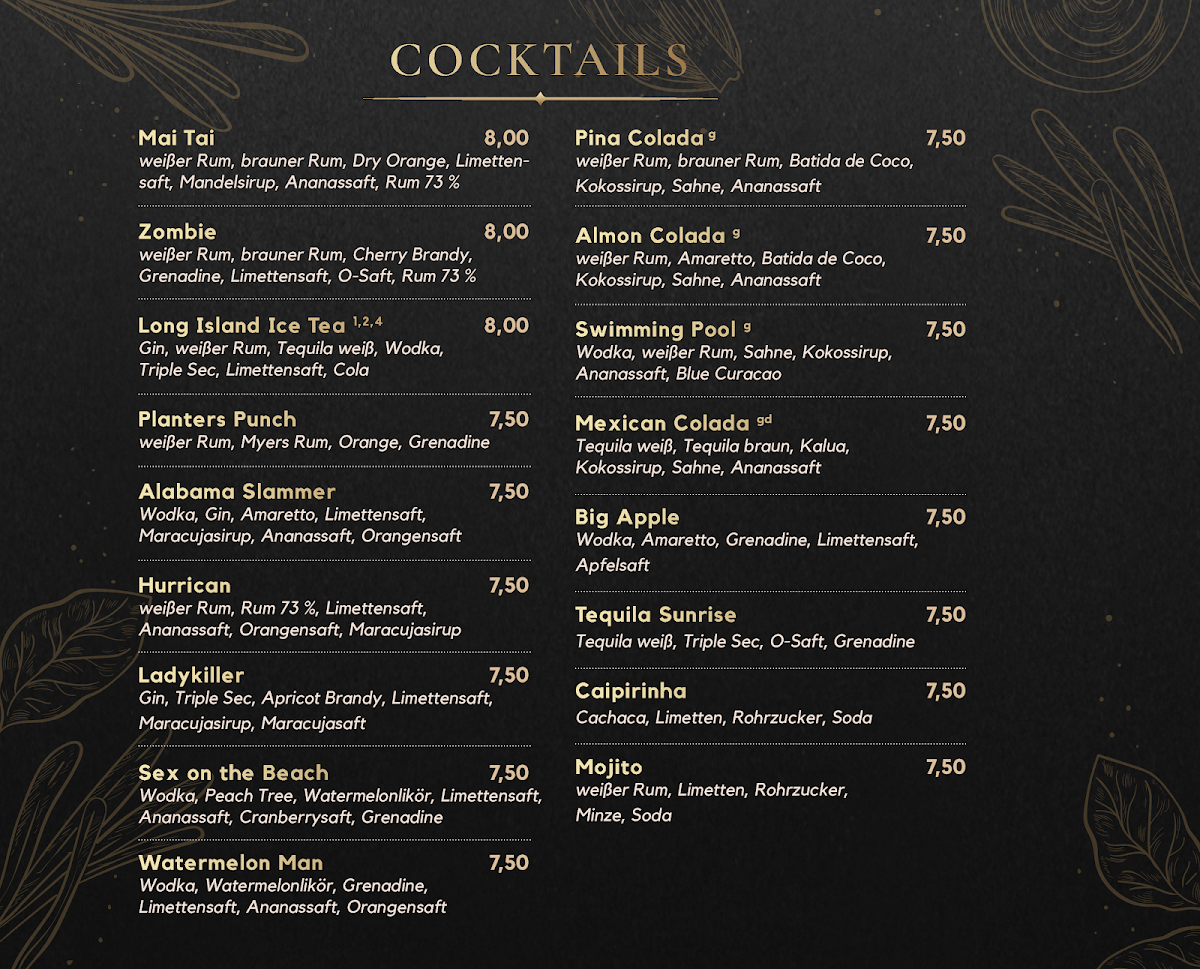Cubi Restaurant Photo Menu 8