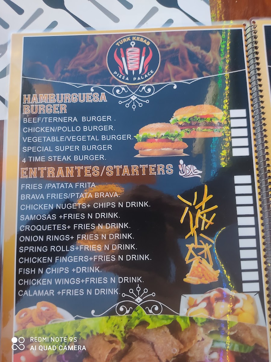 TURK KEBAB&PIZZERIA Photo Menu 1