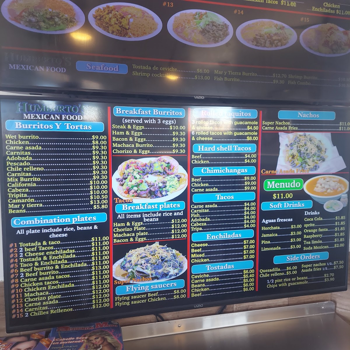 Humberto's Mexican Food Photo Menu 7