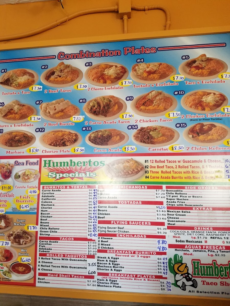 Humberto's Mexican Food Photo Menu 8