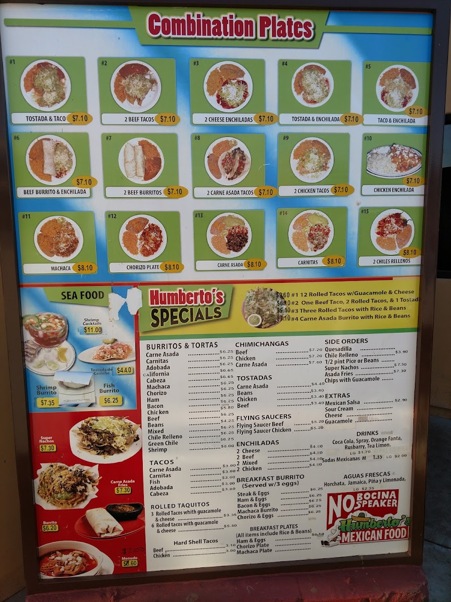 Humberto's Mexican Food Photo Menu 9