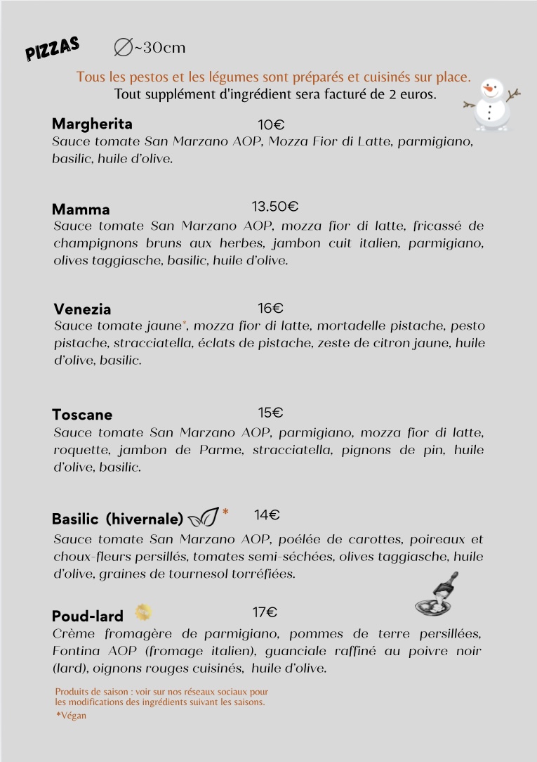 Napolibreizh pizzeria Photo Menu 2