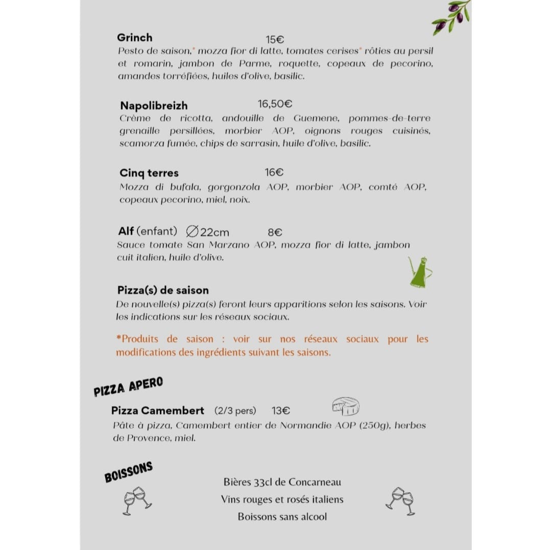 Napolibreizh pizzeria Photo Menu 4
