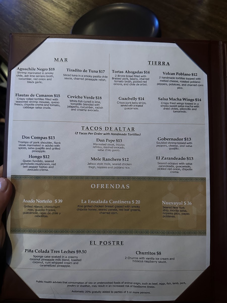 Ofrenda Cantina Y Cocina Photo Menu 4
