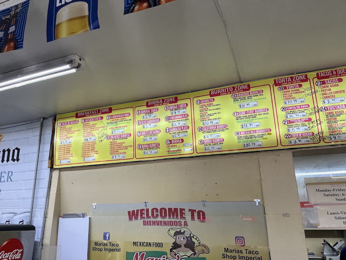 MARIA'S TACO SHOP Photo Menu 3