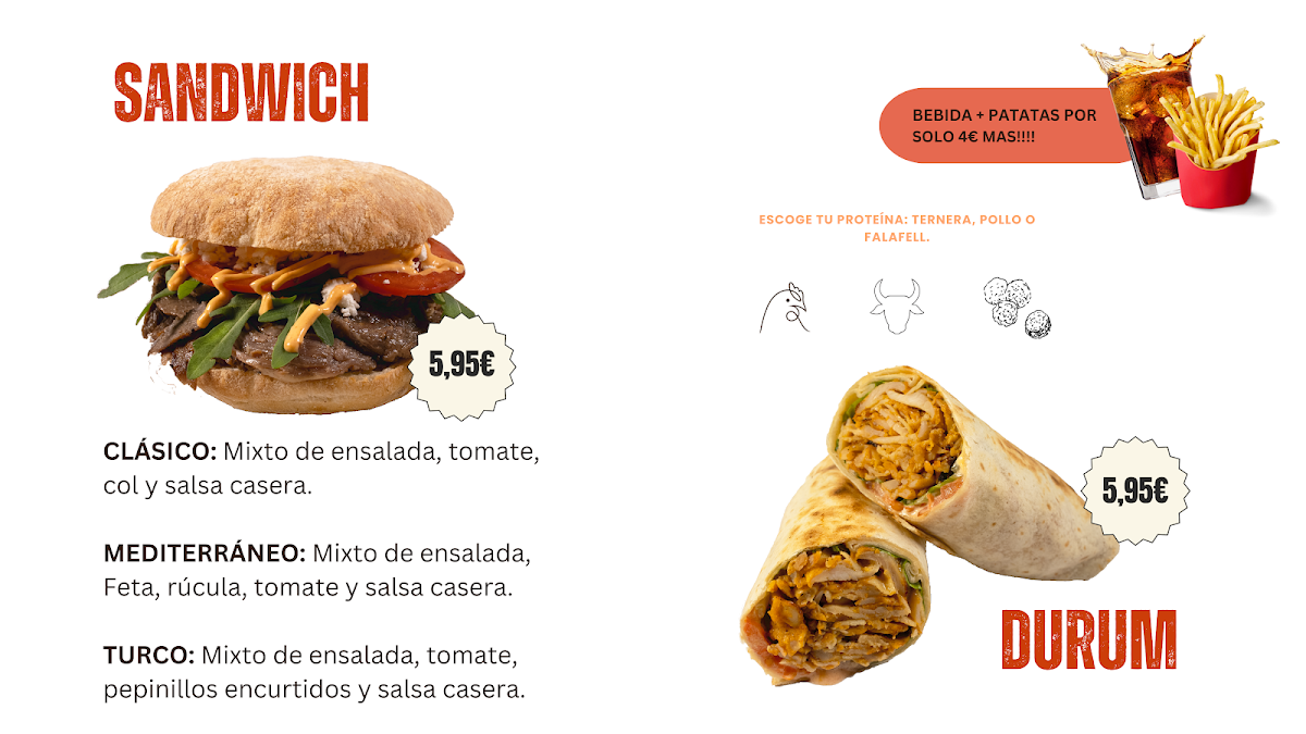 BAM BAM Doner Kebab Glòries Photo Menu 3