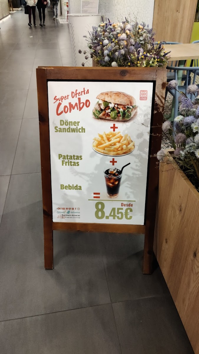 BAM BAM Doner Kebab Glòries Photo Menu 6