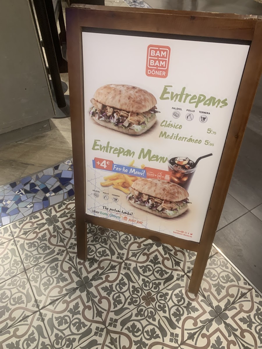 BAM BAM Doner Kebab Glòries Photo Menu 8