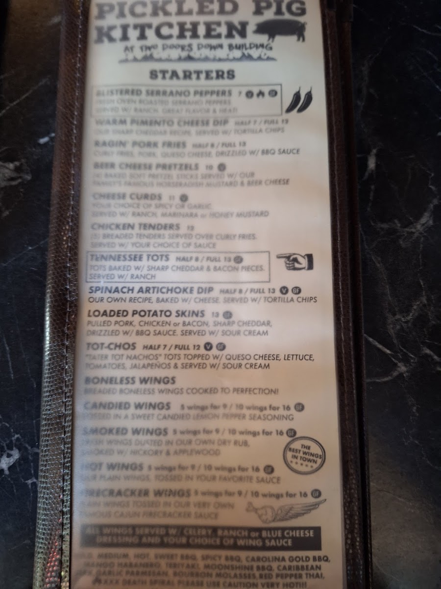 The Pickled Pig Kitchen Photo Menu 7