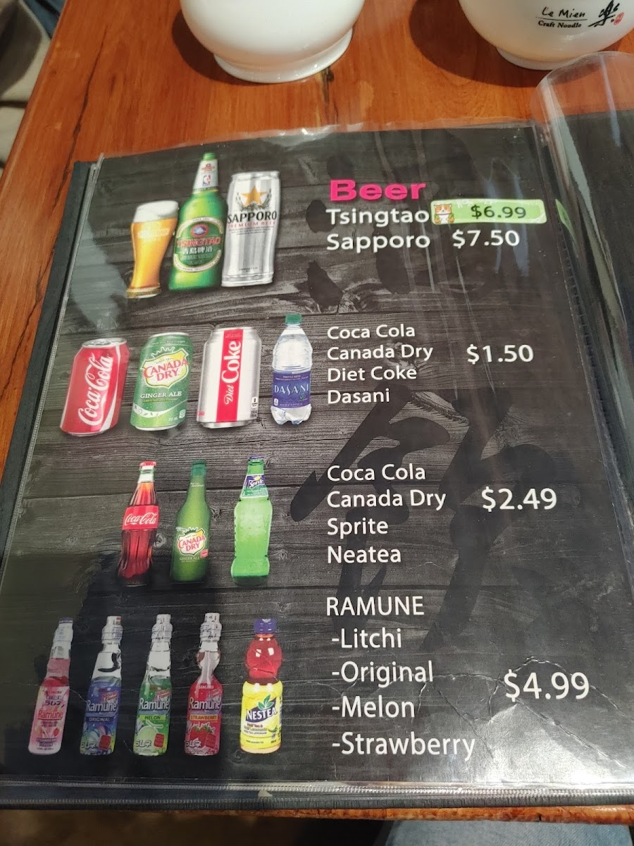 Le Mien - Craft Noodle - 乐面 - ByWard Market, Ottawa Photo Menu 5