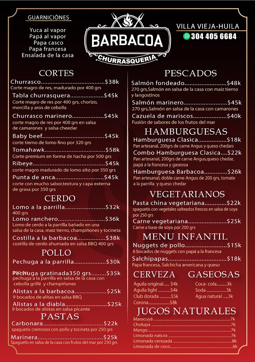 Barbacoa Churrasqueria Photo Menu 1