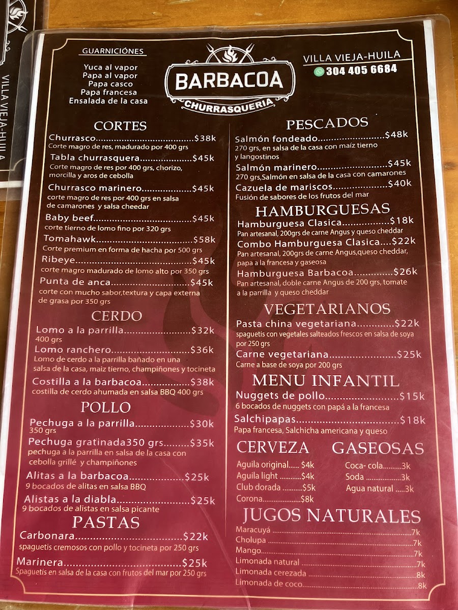 Barbacoa Churrasqueria Photo Menu 2
