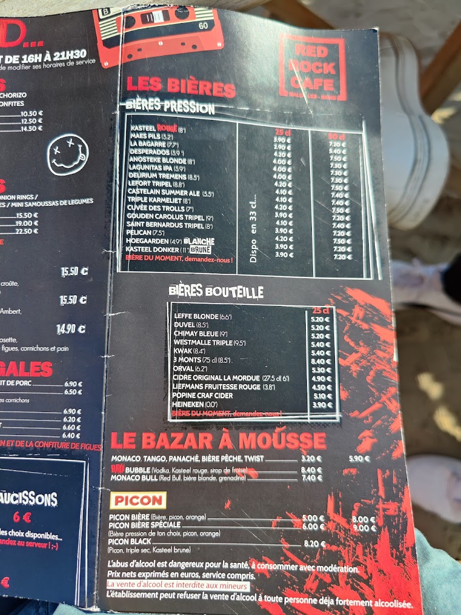 RED ROCK CAFE - DUNKERQUE Photo Menu 4