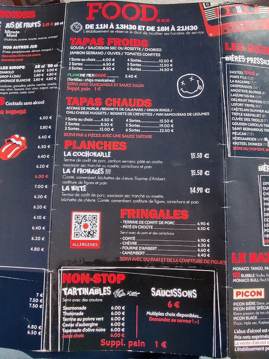 RED ROCK CAFE - DUNKERQUE Photo Menu 6