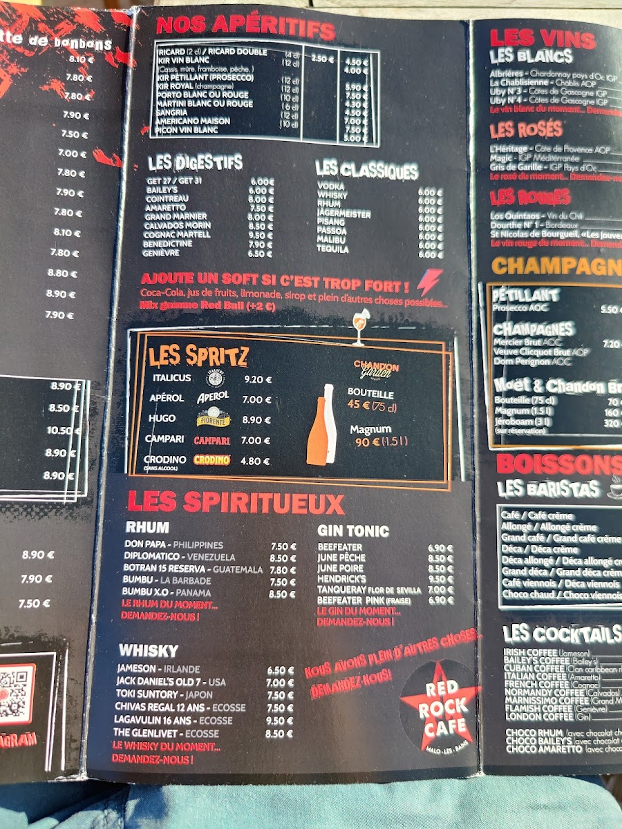 RED ROCK CAFE - DUNKERQUE Photo Menu 8