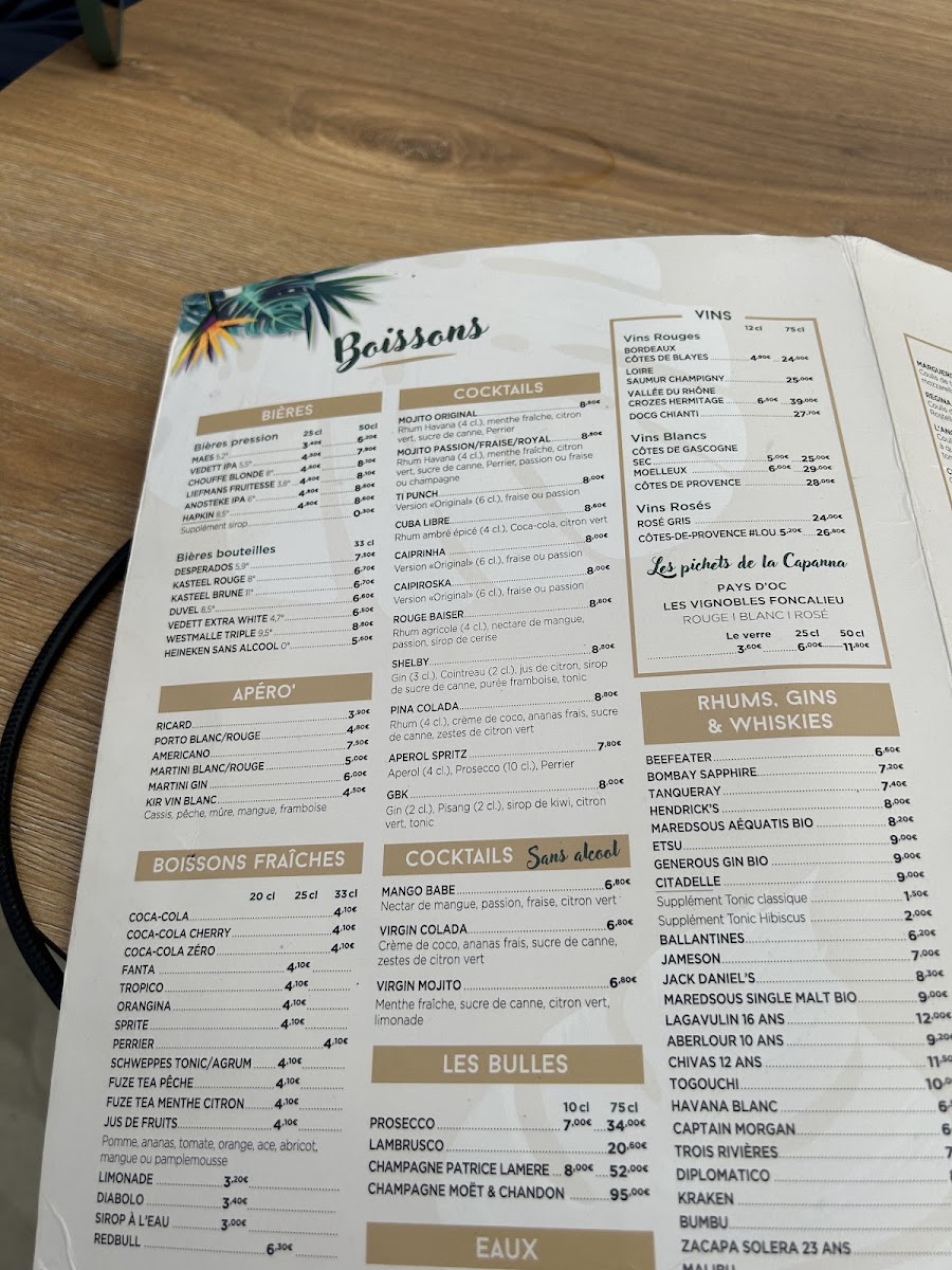 RED ROCK CAFE - DUNKERQUE Photo Menu 9
