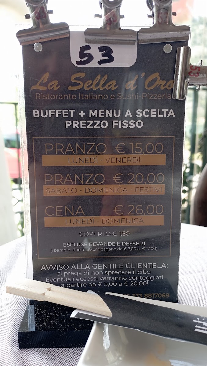 La Sella d'Oro Photo Menu 8