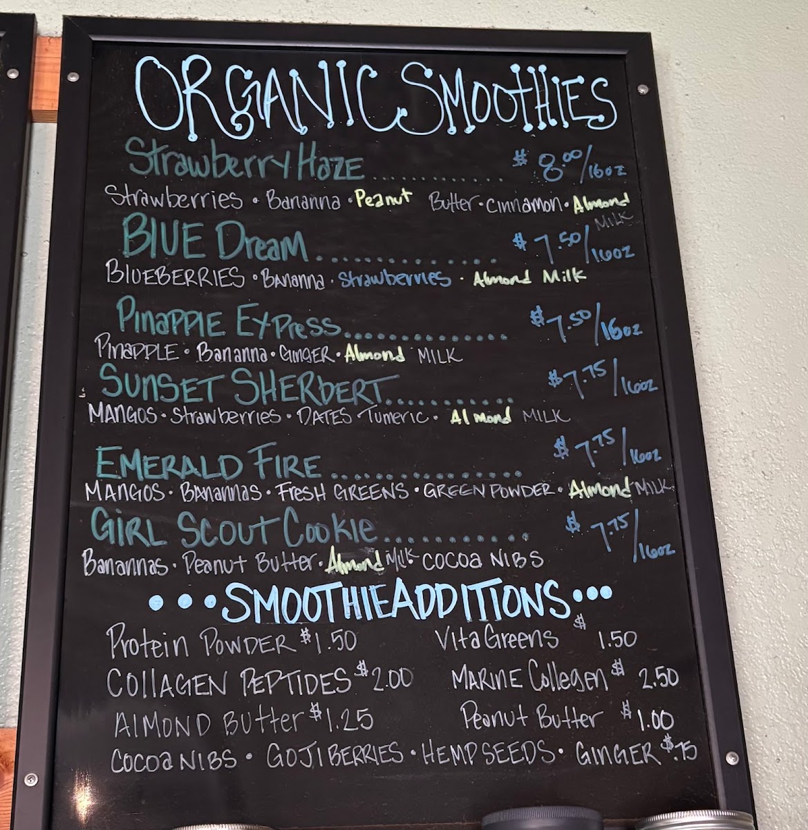 Osprey Café Photo Menu 2