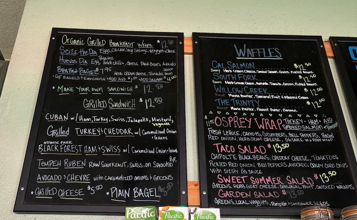 Osprey Café Photo Menu 4