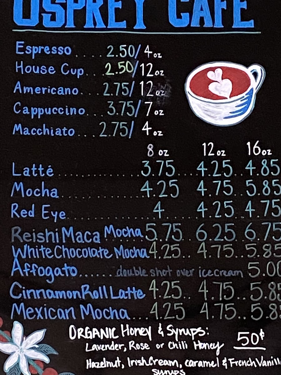 Osprey Café Photo Menu 5