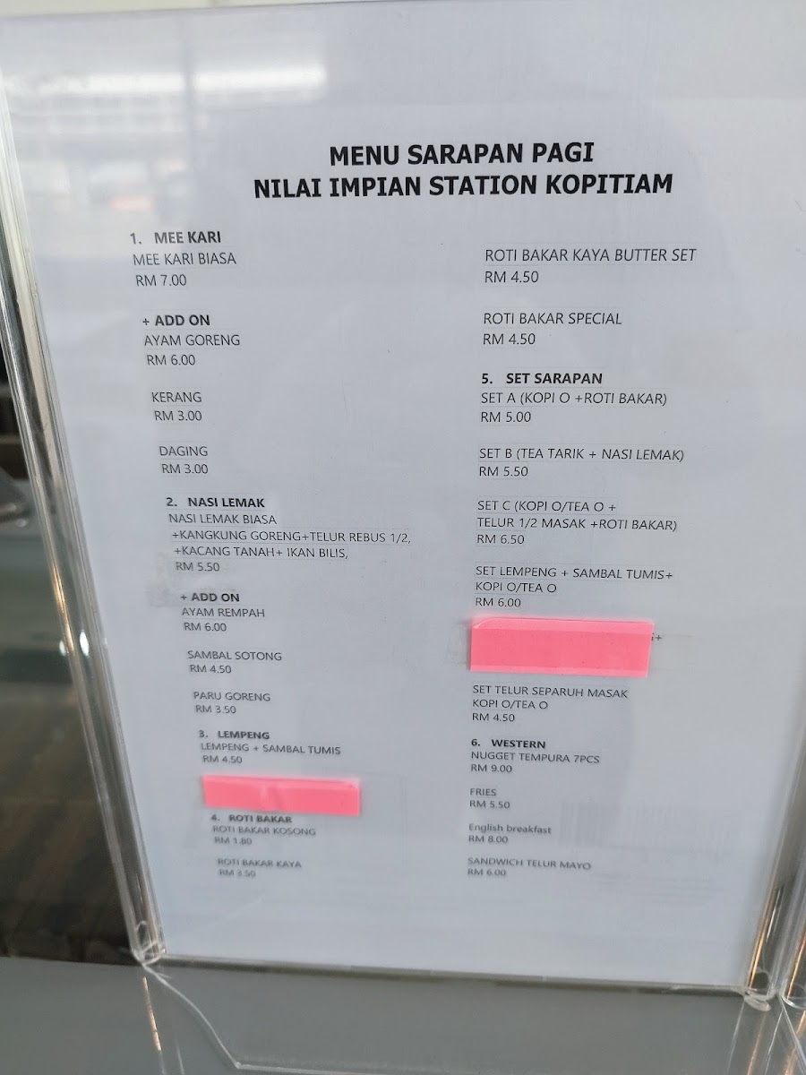 Nilai Impian Station (Western Dulang) Photo Menu 1