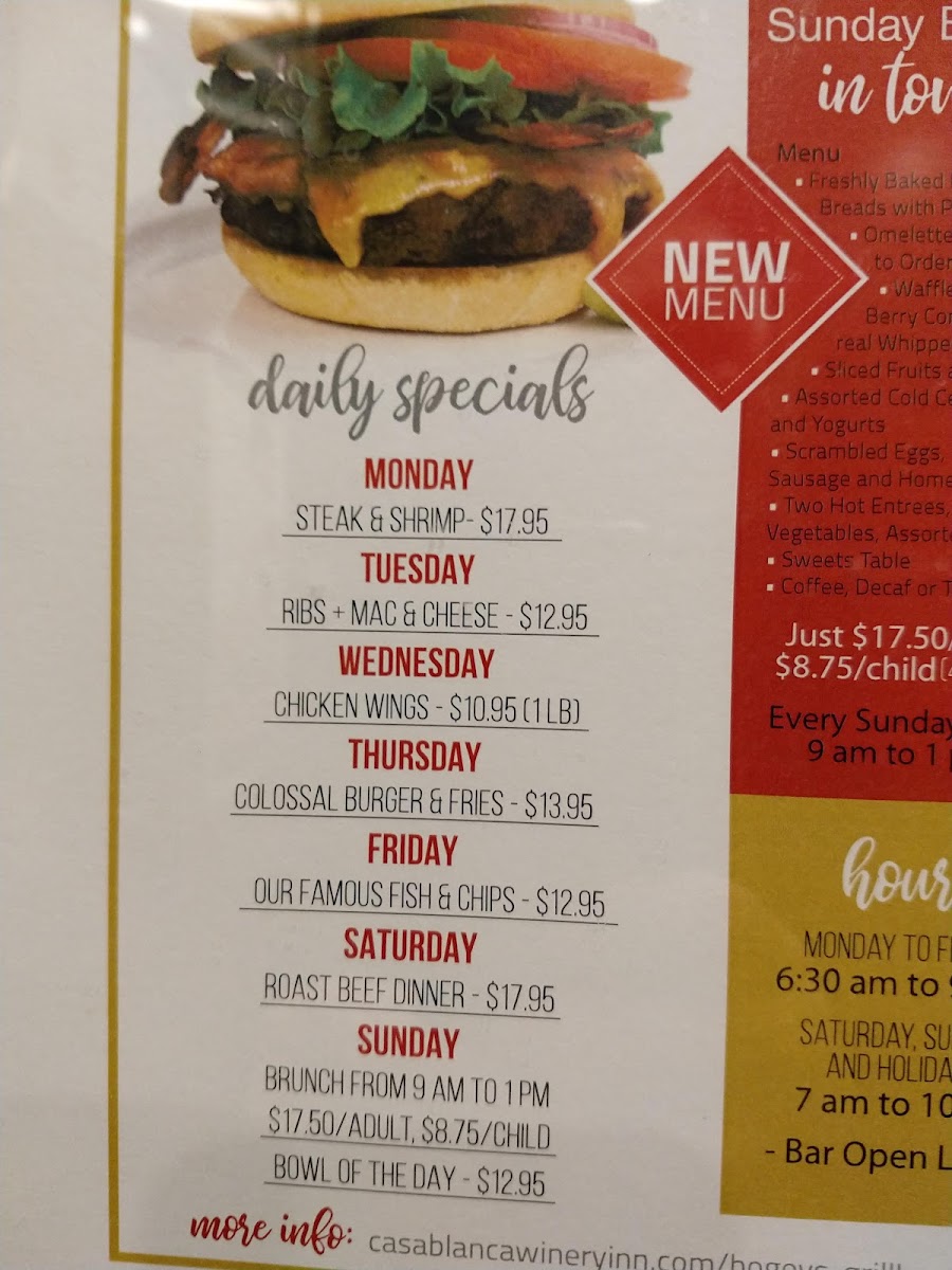 Bogey's Grillhouse Photo Menu 6
