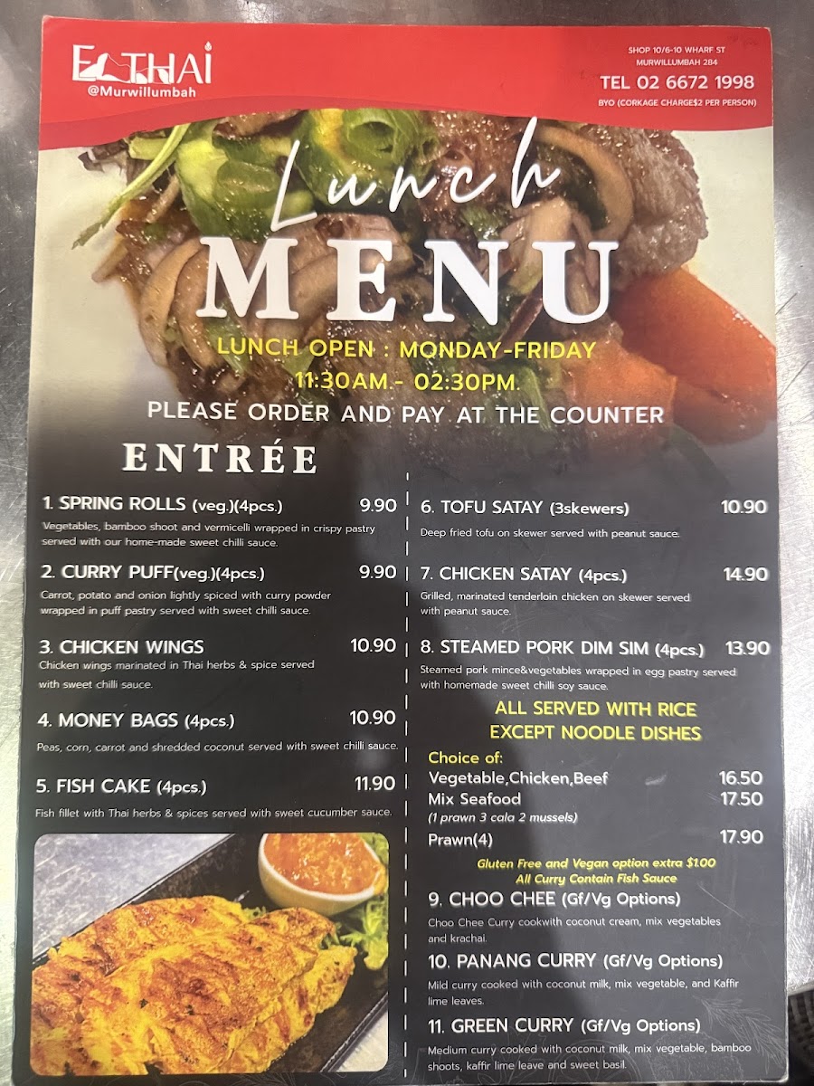 EATHAI @Murwillumbah Photo Menu 2