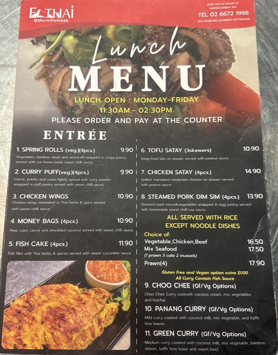 EATHAI @Murwillumbah Photo Menu 3