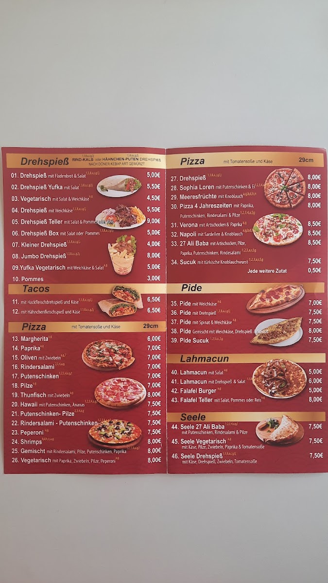 Ali Baba Photo Menu 2