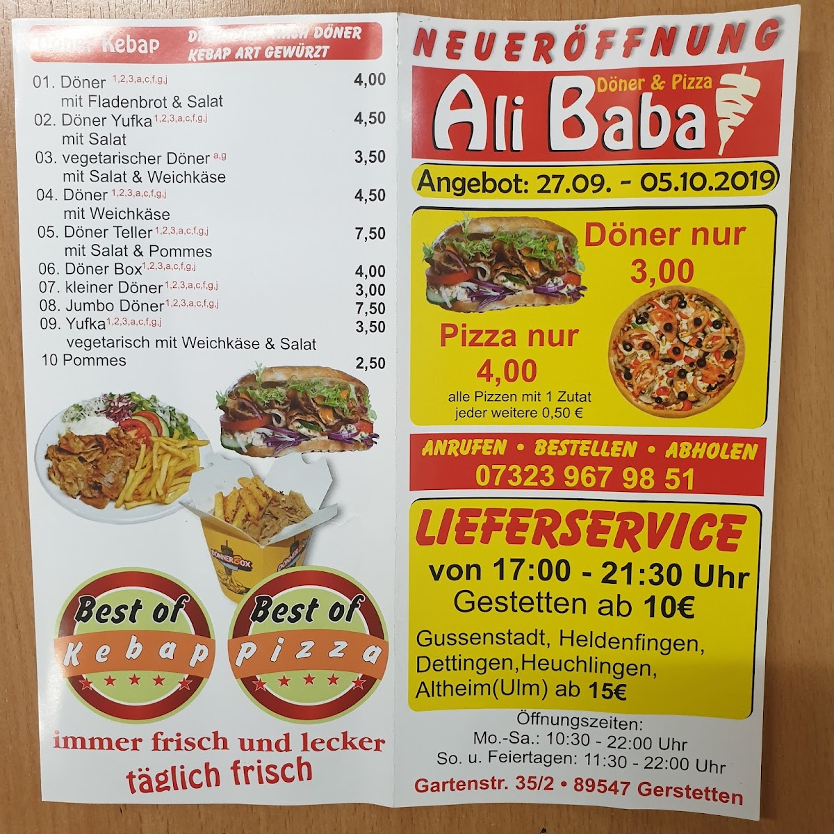 Ali Baba Photo Menu 6
