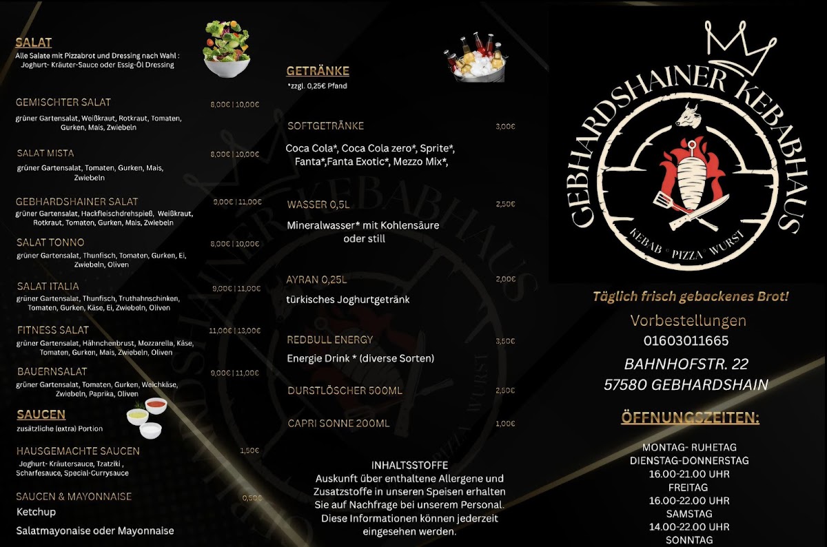 Gebhardshainer Kebabhaus Photo Menu 2