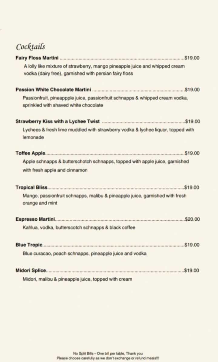 Bohemian Euro Restaurant Photo Menu 1
