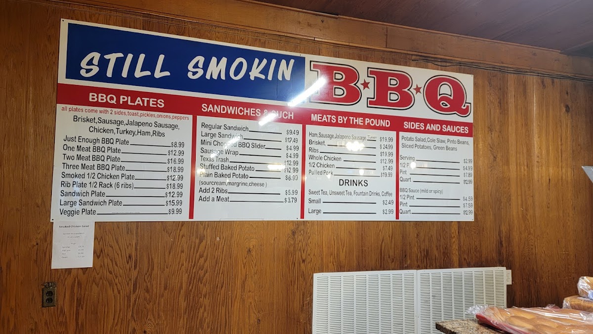 STILL SMOKIN BBQ Photo Menu 2