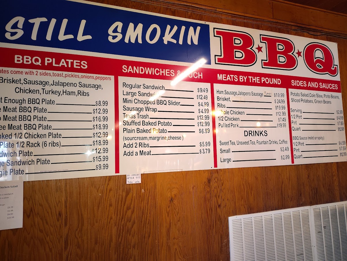 STILL SMOKIN BBQ Photo Menu 3