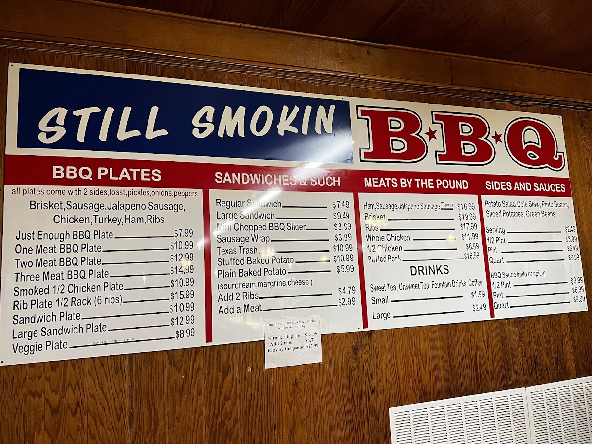 STILL SMOKIN BBQ Photo Menu 4
