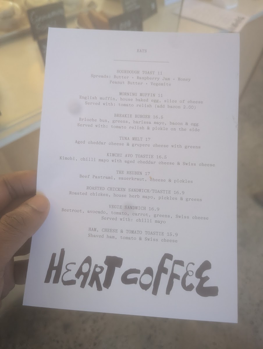 Heart Coffee Photo Menu 3