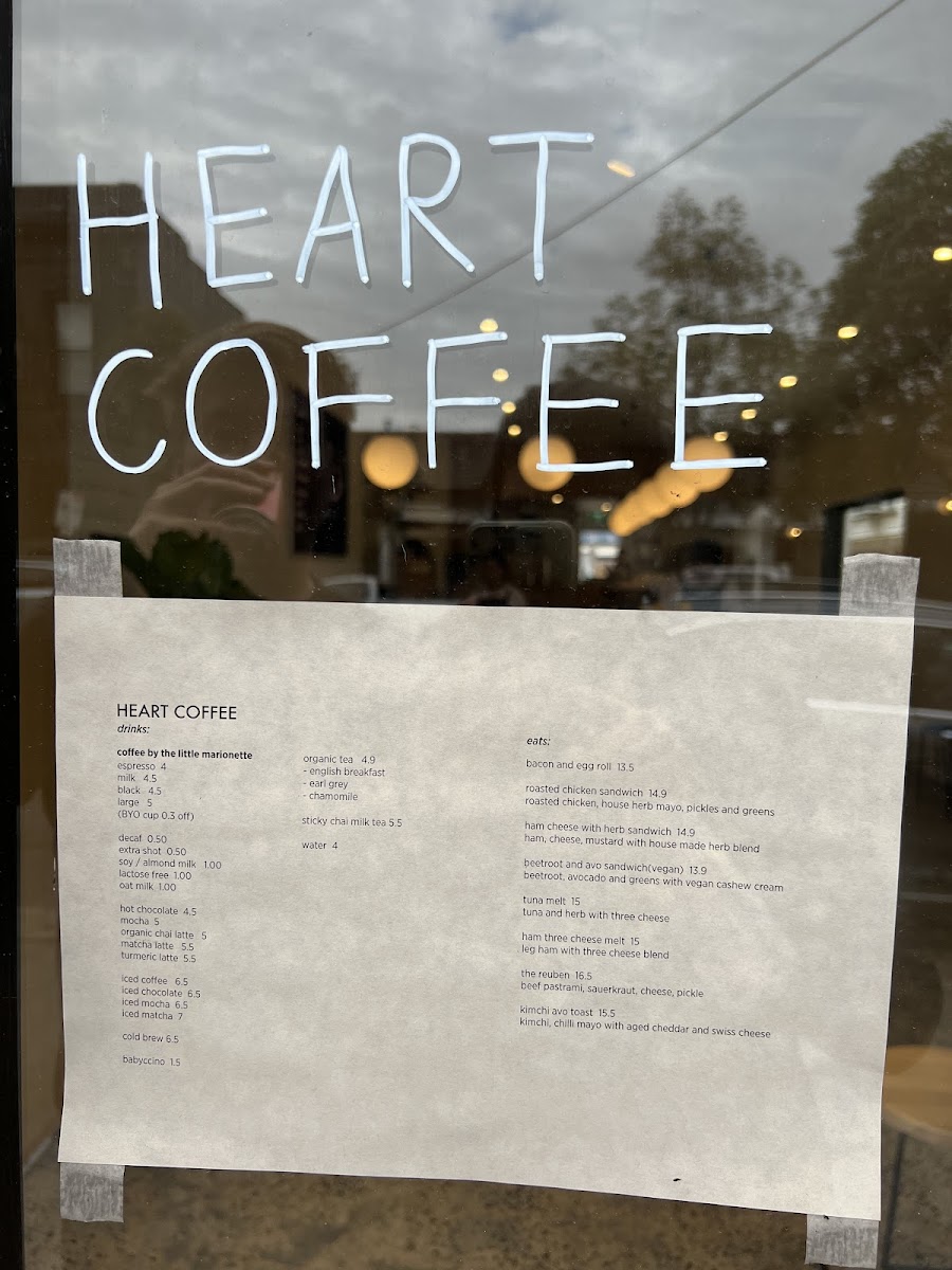 Heart Coffee Photo Menu 4
